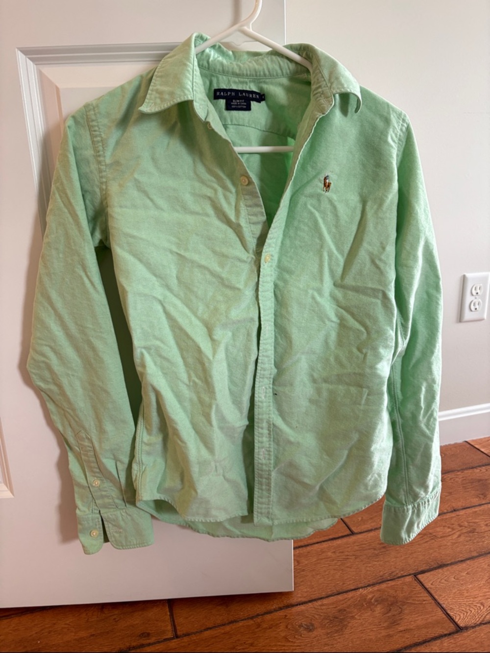 Ralph Lauren Mint Green Oxford Button-Down Shirt